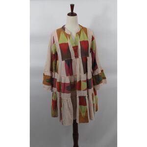 DEVOTION TWINS Sz XS Multi Color Ella Swing Mini Dress